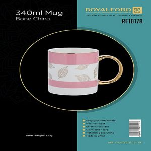 Royalford 340Ml Mug - Bone china - Multicolour