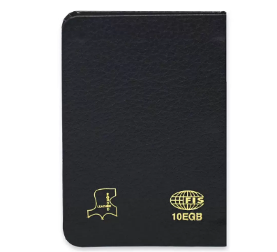 FIS Golden Bonded Leather Pocket Diary 2024 (English) Black - FSDI10EGB24BK