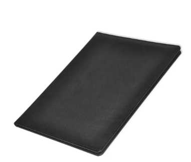 FIS A4 Certificate Folder Italian PU 1-Side Padded Cover, Black - FSCLCHPUBKD4