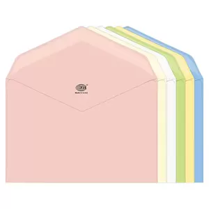 FIS Executive Laid Paper Envelopes Glued, Pack of 25 Pcs. 6 Assorted Colors, 120 x 185 mm Size, 100 GSM - FSEE1020GB625
