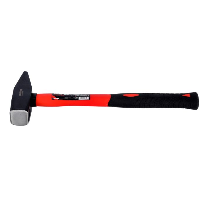 Fiber Handle Machinist Hammer, Durable Sledge Hammer GT59249 - Lightweight Rubber Padded Handle With Fiberglass Core, Weighs 1000GM
