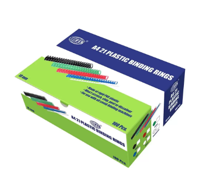 FIS 19 mm Plastic Binding Rings 160 Sheets Capacity - FSBD19GR