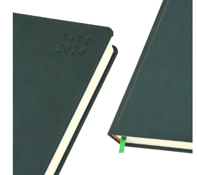 FIS A4 Diary 2024 (Arabic/English) Green - FSDI45AE24GR