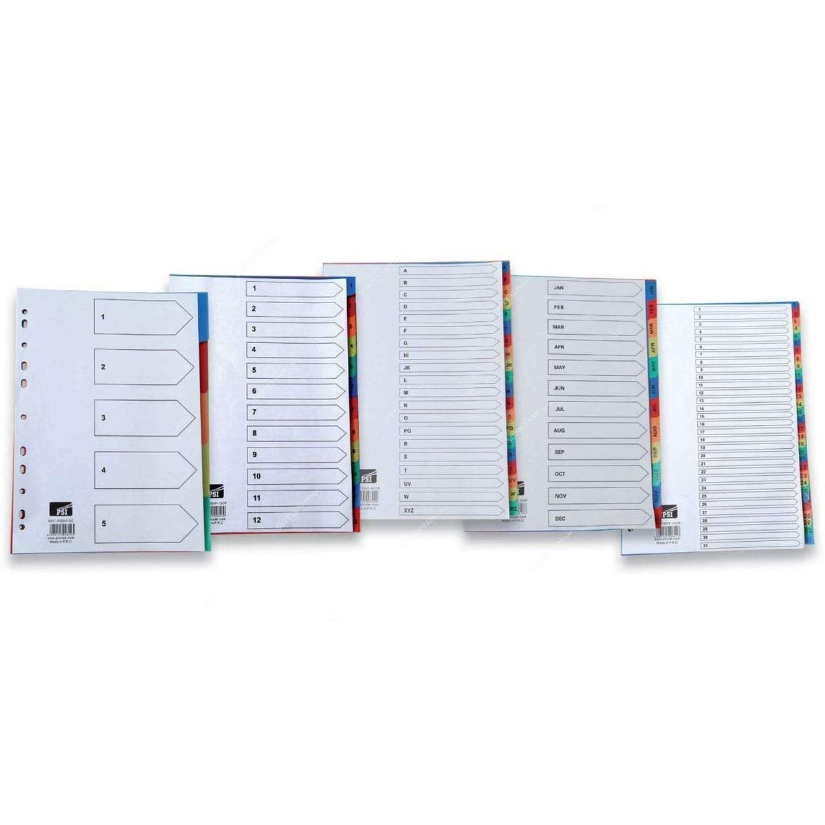 Divider (1-10) Color With Number PVC Plastic A4