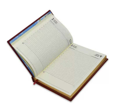 FIS Golden Diary 2023 (Arabic/English) A5, Italian PU, 1-Side Padded, Maroon - FSDI20AEG23MR