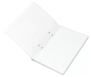 FIS Classico Writing Pads, 5 mm Square, 80 Sheets, A5 Size - FSPDC3002