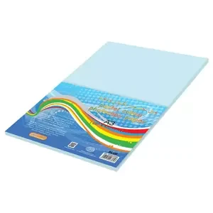 FIS Pastel Color Photocopy Paper, 100 Sheets, 80 gsm, Pastel Blue Color, A3 Size - FSPWA3100BL