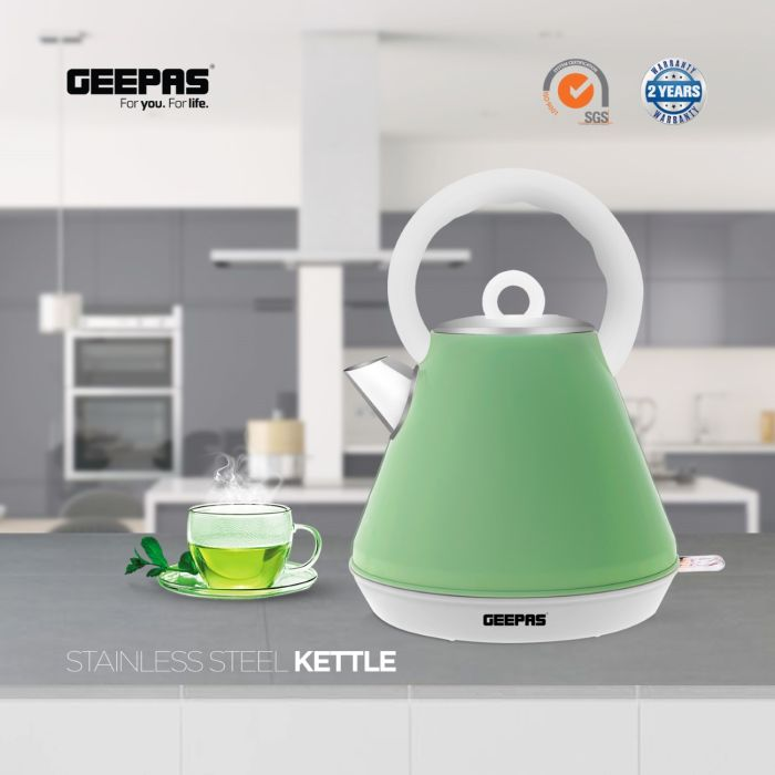 2200W 1.7L Cordless Electric Kettle Power Cord Storage Base And Anti-Pull Design, Boil-Dry Protection, Easy Handling With Auto Shut Off - 2 Years Warranty