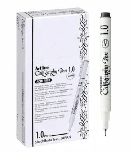 Artline EK241 Calligraphy Writing Pen 1.0mm Black
