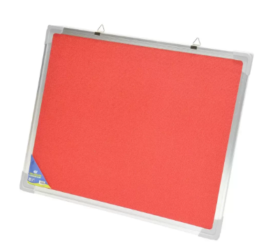 FIS Fabric Board with Aluminium Frame Red Color, 45X60cm - FSGNF4560RE