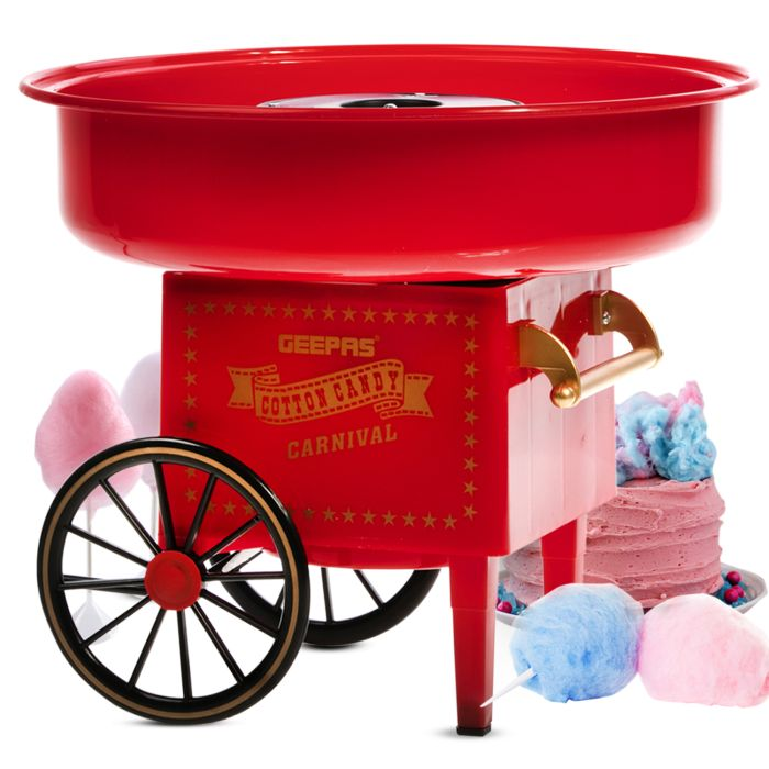 Geepas GCM41503UK 500W Cotton Candy Maker For Birthdays, Parties And Celebrations - Easy To Use, Fun & Exciting To Make Candy Floss Quickly, Simple Design - 2 Years Warranty