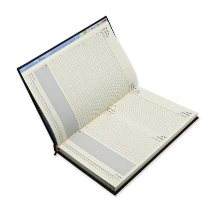 FIS A4 Diary 2023 Arabic/English (Saturday & Sunday Combined) Dark Brown - FSDI48AEP23DBR