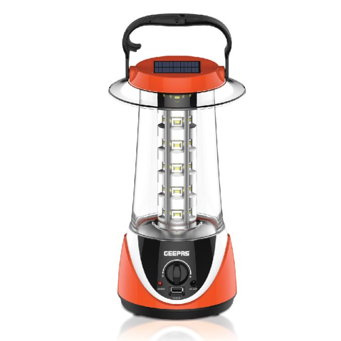 36-Piece Rechargeable LED Lantern With Solar Panel