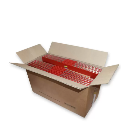 Pack of 50 Pieces Pieces Lever Arch File Folder With Slide-In Plate Red