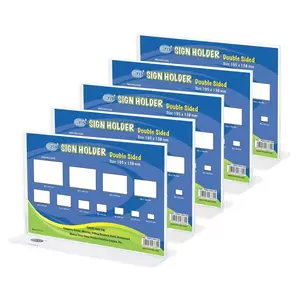 FIS Sign Holder, Oblong Double Sided, 195X138 Mm Pack of 5 Pieces -FSNA195X138-5