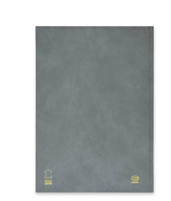 FIS Bonded Leather Diary 2024 (English) Grey, A4 - FSDI40EBW24GY
