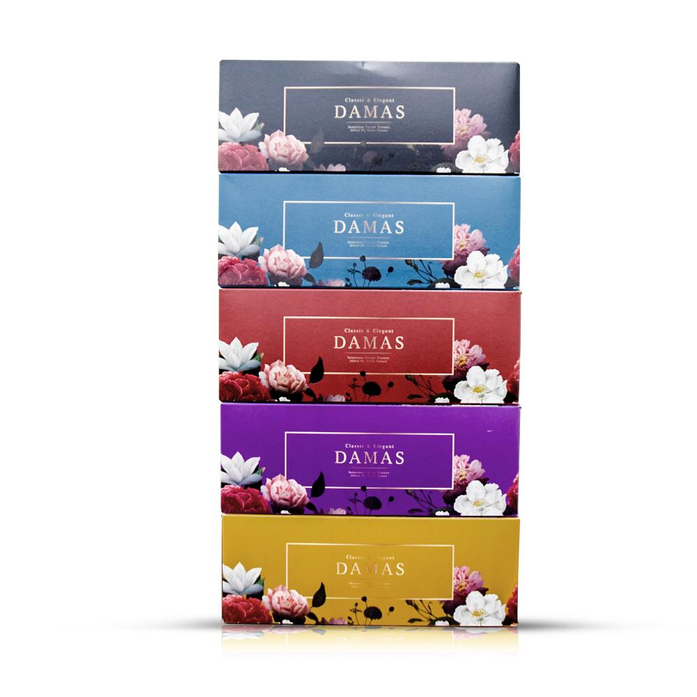 Damas | High-Quality Hygienic Facial Tissue Paper (Pack of 5)