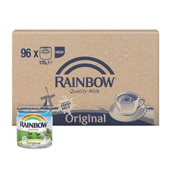 Rainbow Evaporated Milk Original 170g Pack of 96