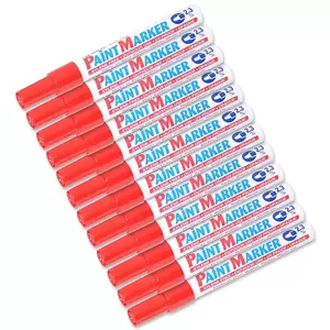 Artline Paint Marker 400FX Pack of 12, Medium 2.3mm, Red