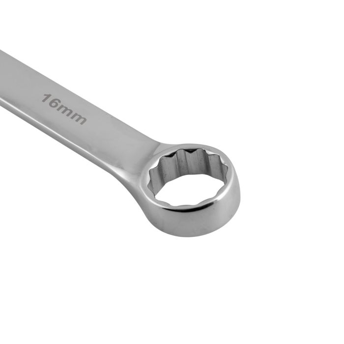 Geepas 16mm Combination Spanner - Open And Box End Spanner Wrench | Chrome Vanadium Spanner Wrenches Repair Tools | Ideal For Bike, Bicycle, Electric Vehicle, Automobile Maintenance & More