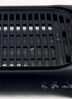 Electric Health Grill, Open Flat Grill With Glass Lid, 2200 W LGM70-B5 Black