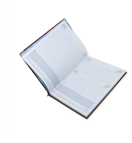 FIS 2023 A4 Diary Arabic/English Vinyl 1-Side Padded Gold Corner Maroon - FSDI48AEG23MR