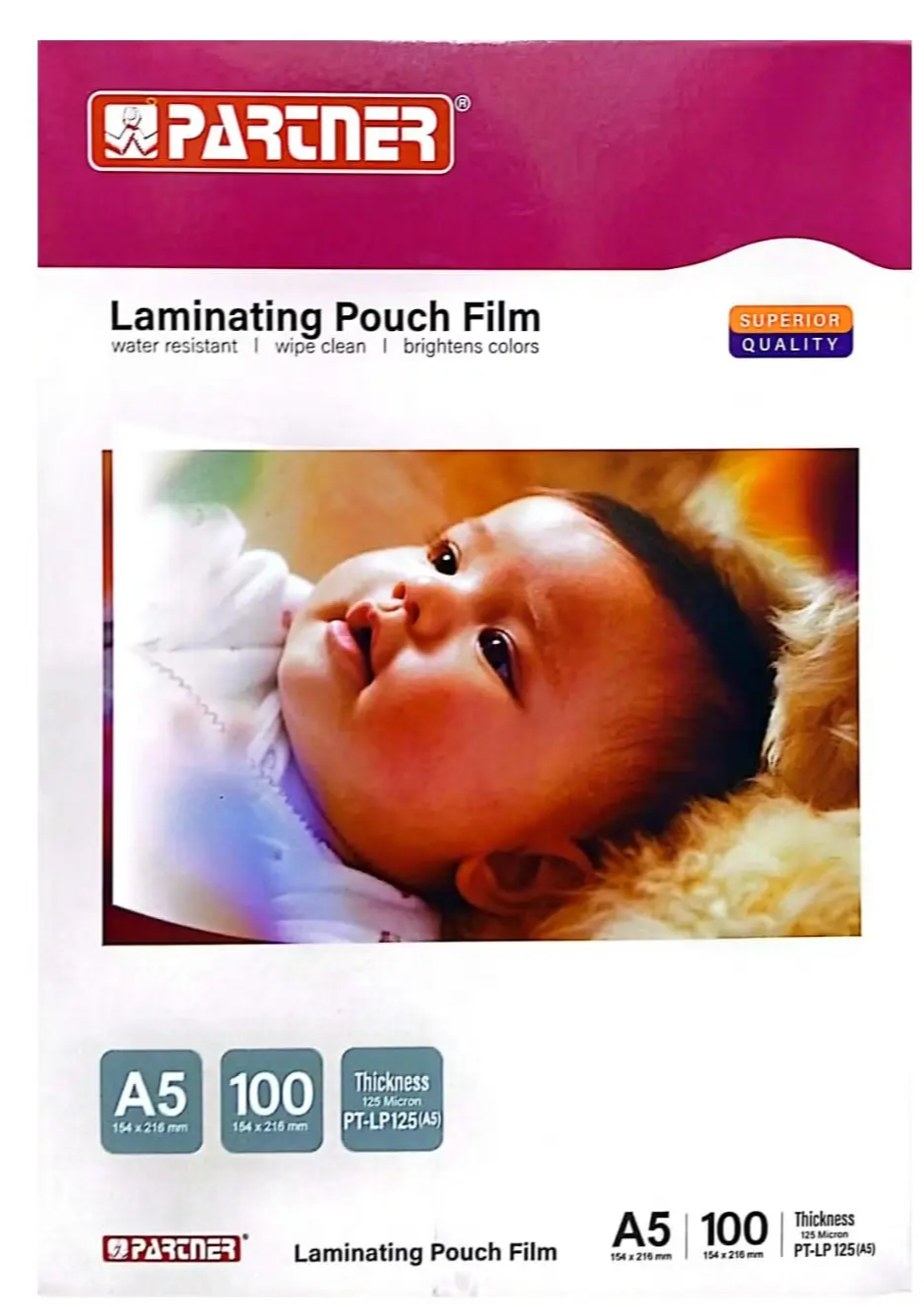 Partner A5 Laminating Pouch Film
