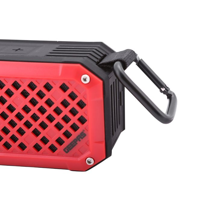 Geepas Rechargeable Bluetooth Speaker 1000 MAH - Portable Bluetooth Speaker, Wireless Speaker With Stereo Hi-Fi Bass, Built-In 1000 MAH Battery, In Built Microphone For Hands Free Calling