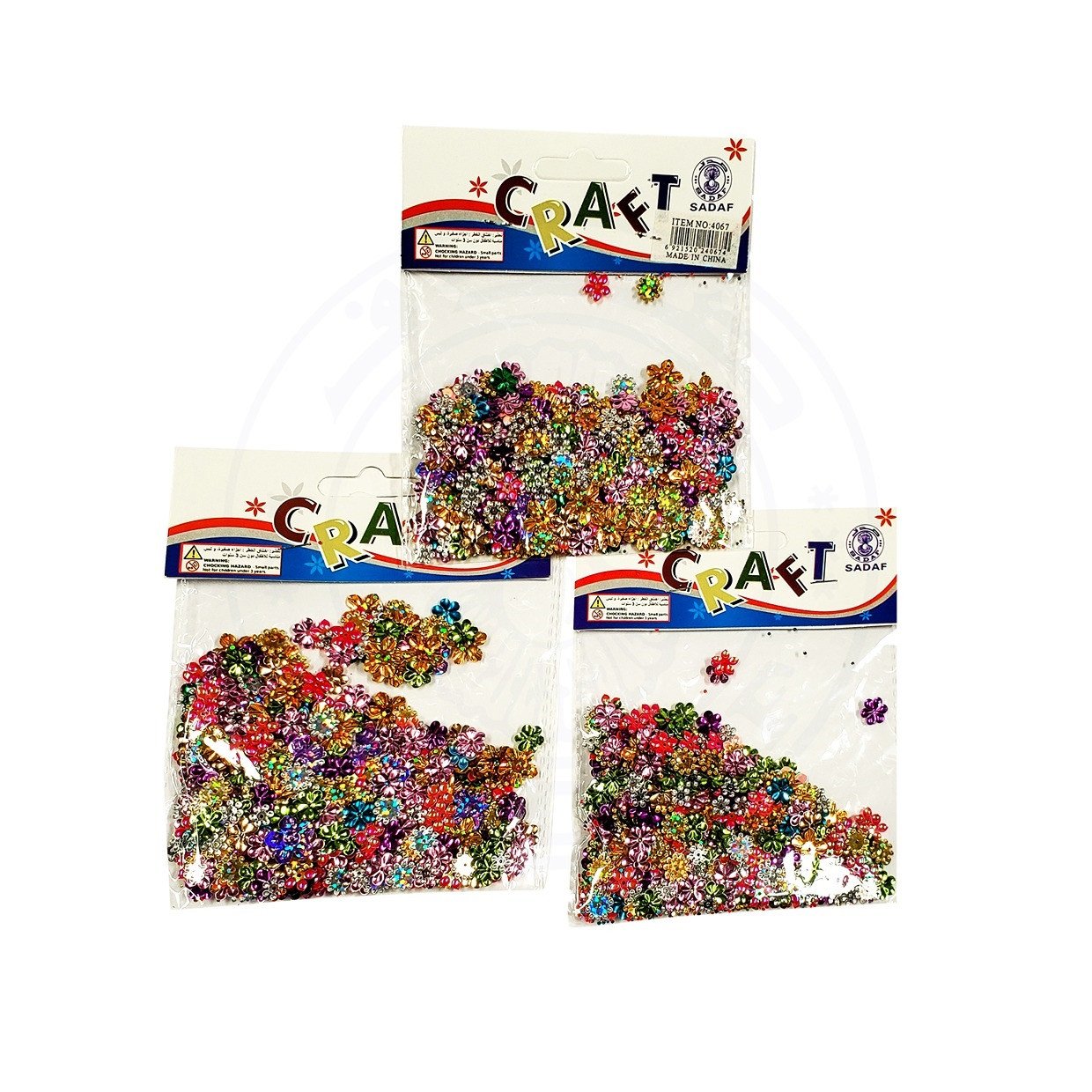 SADAF ART & CRAFT SEQUENCE DECORATION 11G/PKT MIX PD-30