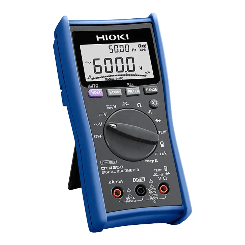 True RMS Digital Multimeter, 10-1000A, 1000V AC/DC, CAT IV 600V, With Temperature And Capacitance Measurement