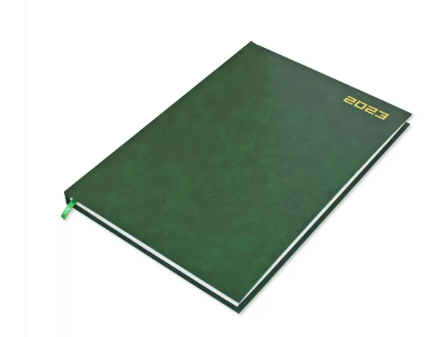 FIS A4 Diary 2023 English (Saturday & Sunday Combined) Green - FSDI47E23GR