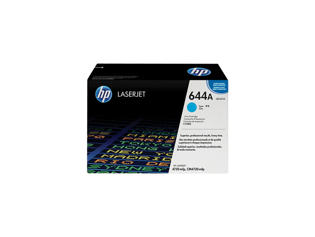 HP 644A Cyan Original LaserJet Toner Cartridge (Q6461A)
