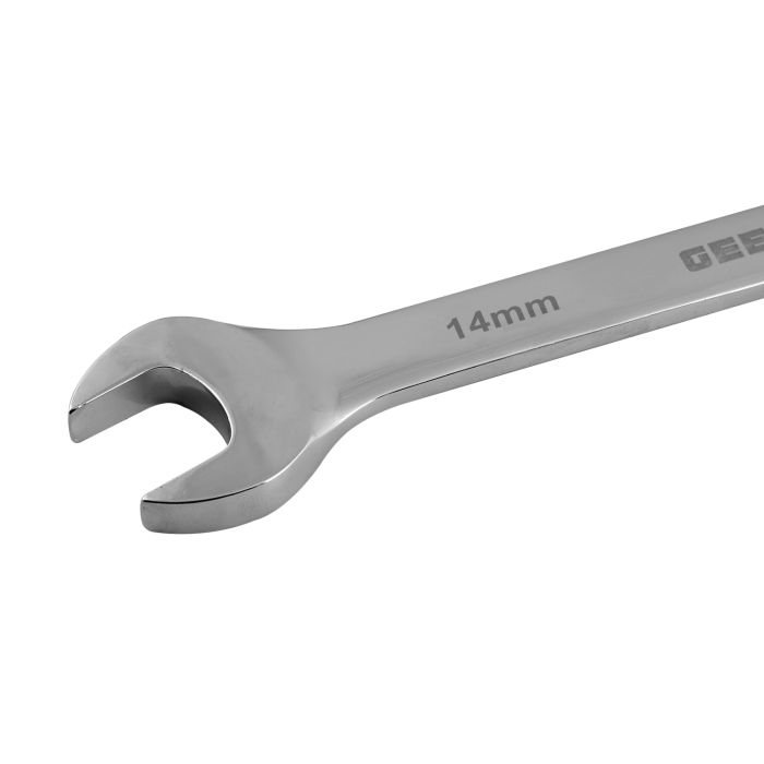 Geepas 14mm Combination Spanner - Open And Box End Spanner Wrench | Chrome Vanadium Spanner Wrenches Repair Tools | Ideal For Bike, Bicycle, Electric Vehicle, Automobile Maintenance & More
