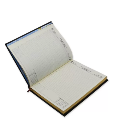 FIS Executive Diary 2023 (Arabic/English) 1-Side Padded with Gilding, Dark Brown - FSDI88AEPG23DBR