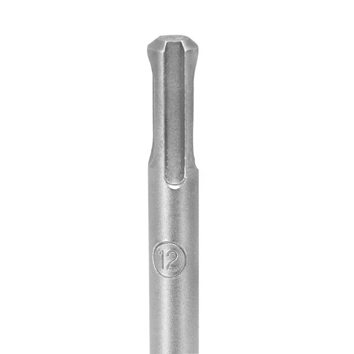 Geepas Chisel Bit Round 12mm - 160mm Long, Perfect For Compacting, Grooving, Cutting & More | 95mm Long Working | Compatible For Drill, Rotary Hammers, And Impact Hammer | Ideal For Plumbers, DIYers, 