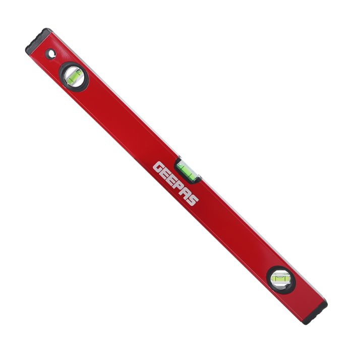 Geepas 32’’ Spirit Level - Small, Unbreakable Heavy-Duty Magnetic Torpedo Level With 3 Level Bubbles - Shock Resistant - Pocket Size, Hanging Hole - Scaffold Level For Builders & Construction Site