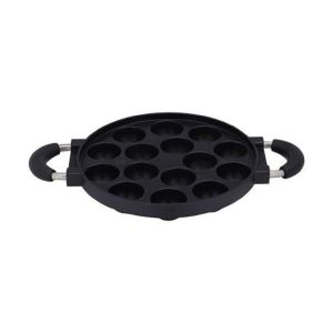 Royalford Diecast Aluminium 15 Pits Panniyarakal - Black