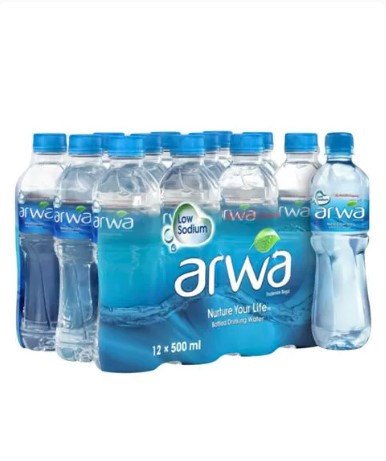 Arwa Low Sodium Bottled Drinking Water 500ml Pack of 12