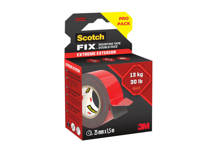 Scotch-Fix™ Extreme Double-Sided Mounting Tape 414H-XTEXT-EU, 25mmx1.5m, 24 RL/CV