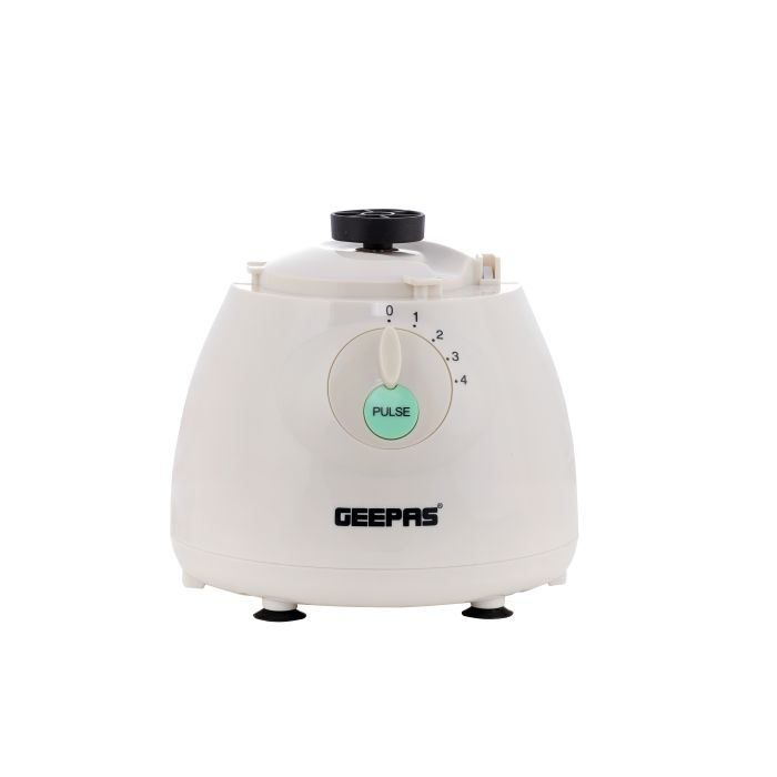 Geepas GSB5484 400W Multi-Function Glass Jug Blender Smoothie Maker | Stainless Steel Cutting Blades, 4 Speed Control With Pulse | 1.5L PS Jar | Powerful Motor Blender & Ice Crusher | 2 Years Warranty