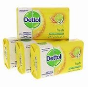 Dettol Fresh Anti-Bacterial Soap Yellow 165g Pack of 4