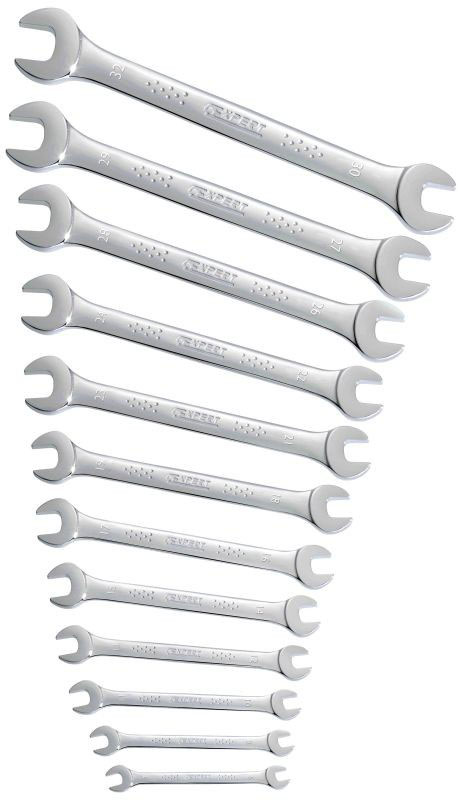 EXPERT E117382 OPEN END WRENCH SET 16 PCS 4-42MM
