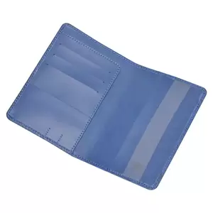 FIS Blue Polyurethane For Unisex - Passport Wallet - FSGNBLD4
