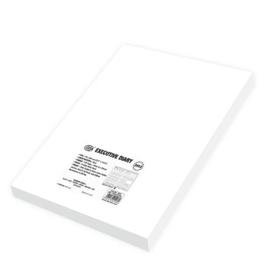 FIS 2023 Golden Executive Diary (English) Bonded Leather 1-Side Padded Black - FSDI35EGB23BK