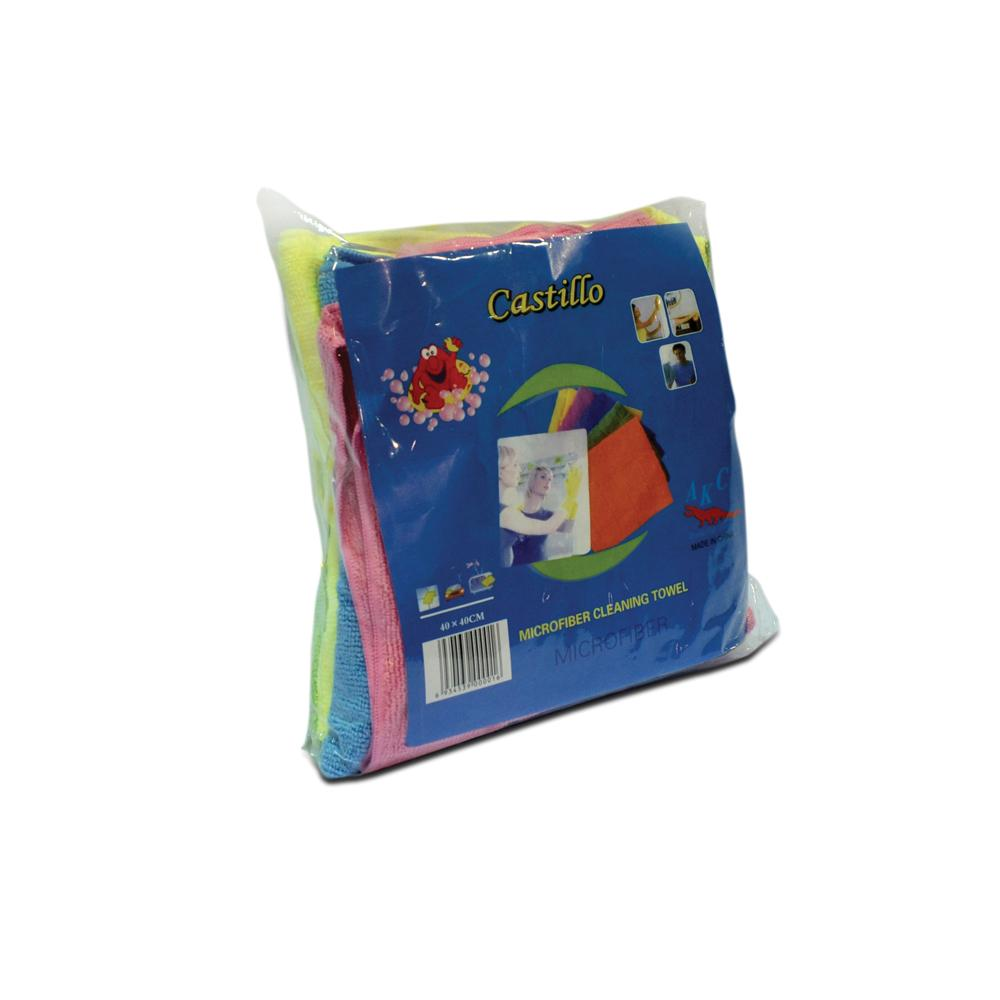 Microfiber Towels | 40 x 40 cm | BLUE, YELLOW, RED & GREEN