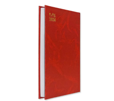 FIS Diary 2024 Arabic/English (Thursday & Friday Combined) A5, Red - FSDI90AER24RE