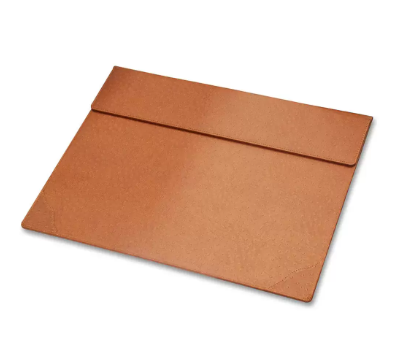 FIS Executive Italian PU Desk Blotter Round Corner Brown Color, 355 x 505 mm - FSDEEXBR
