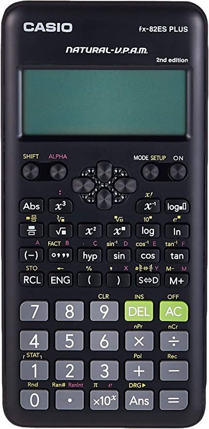 Casio FX82ES Plus Black Display Scientific Calculator