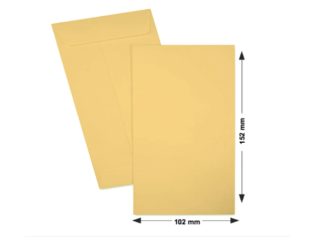 Hispapel Brown Envelope 4"x6", 71gsm, 10pcs/pack