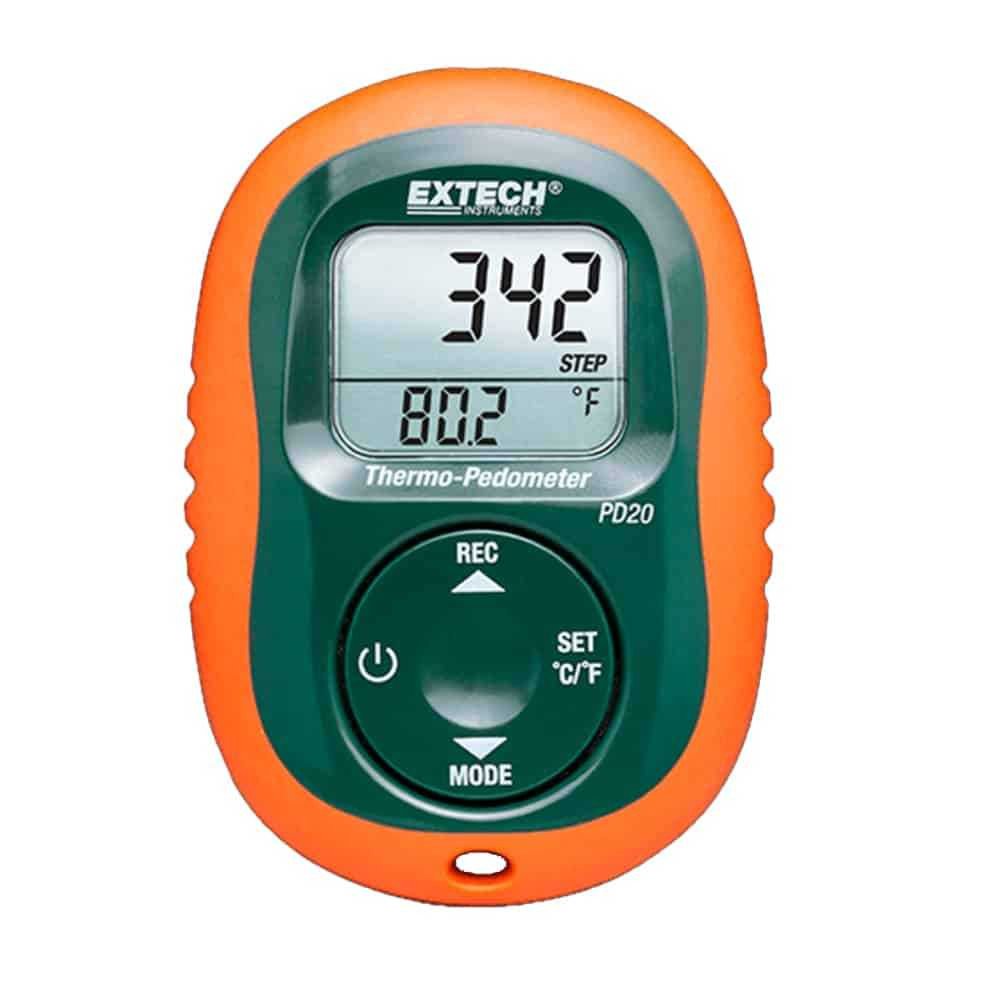 Thermo-Pedometer, -10 To 50°C, 0 To 99999 Steps